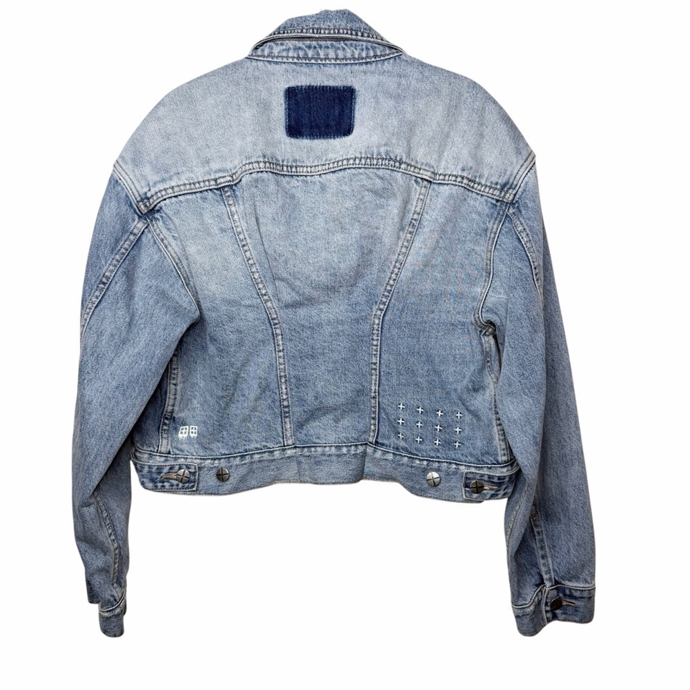 KSUBI Justify Denim Trucker Jacket in Karma Flash - Picture 4 of 14